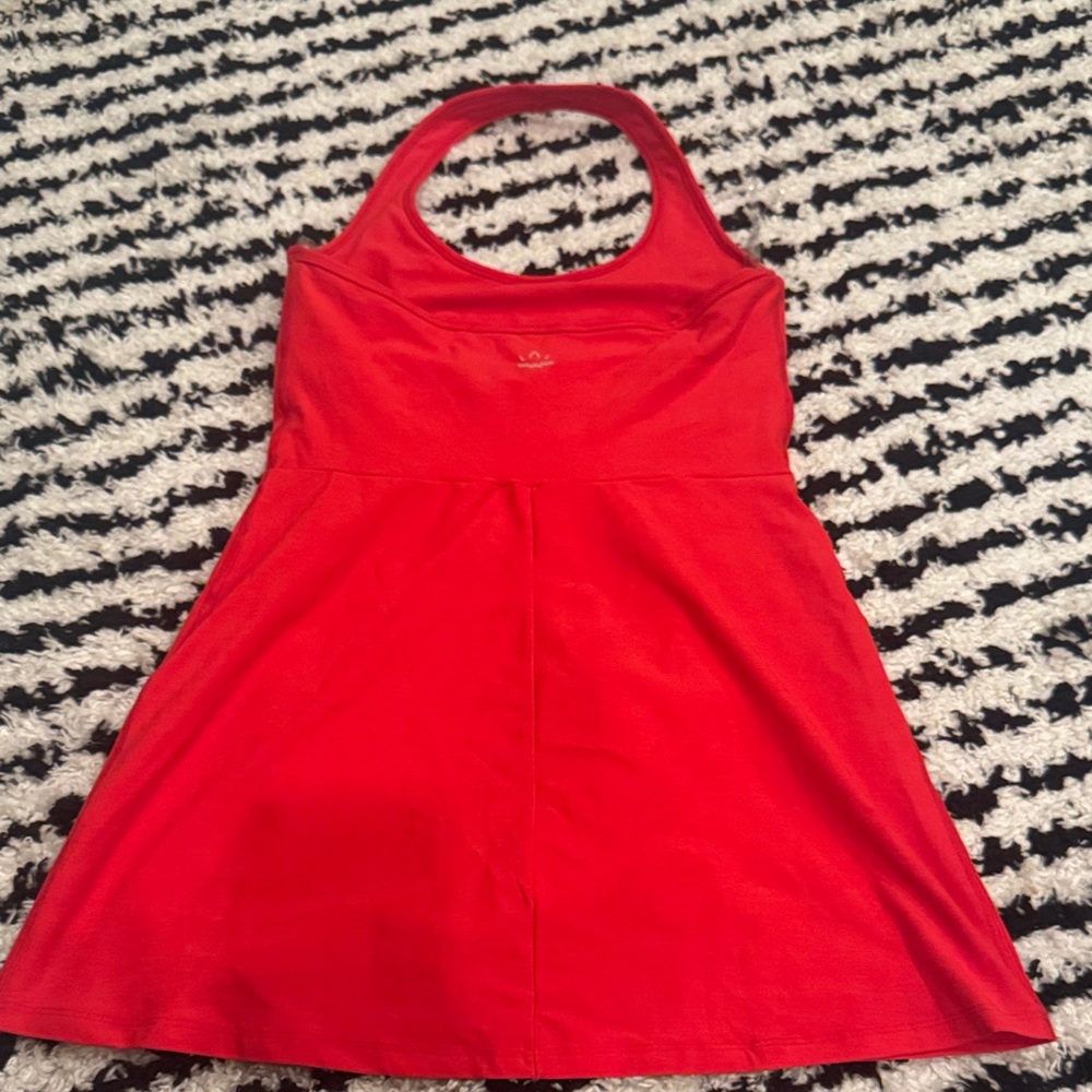 Beyond Yoga Red Halter Dress - Picture 2 of 3